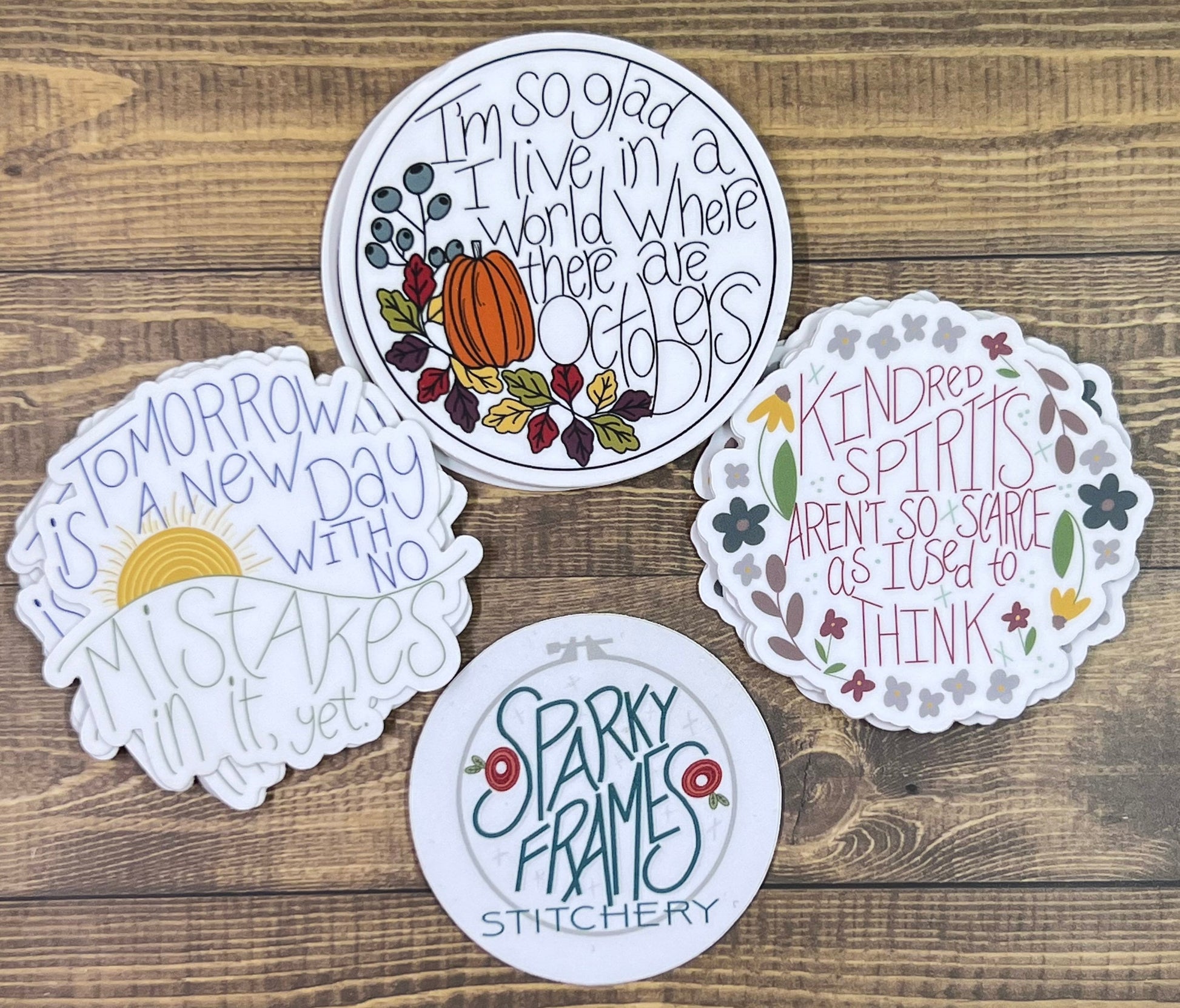 Vinyl STICKER | Anne Shirley Quote | Kindred Spirits Aren't Scarce Quote | Water Bottle Laptop Decal | Anne of Green Gables Gift |
